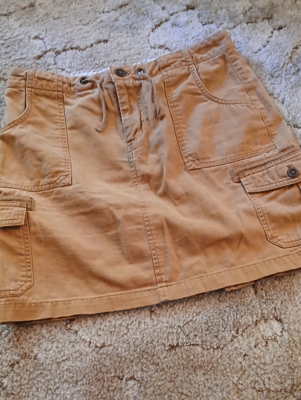 Carhartt Brown Drawstring Cargo Skirt